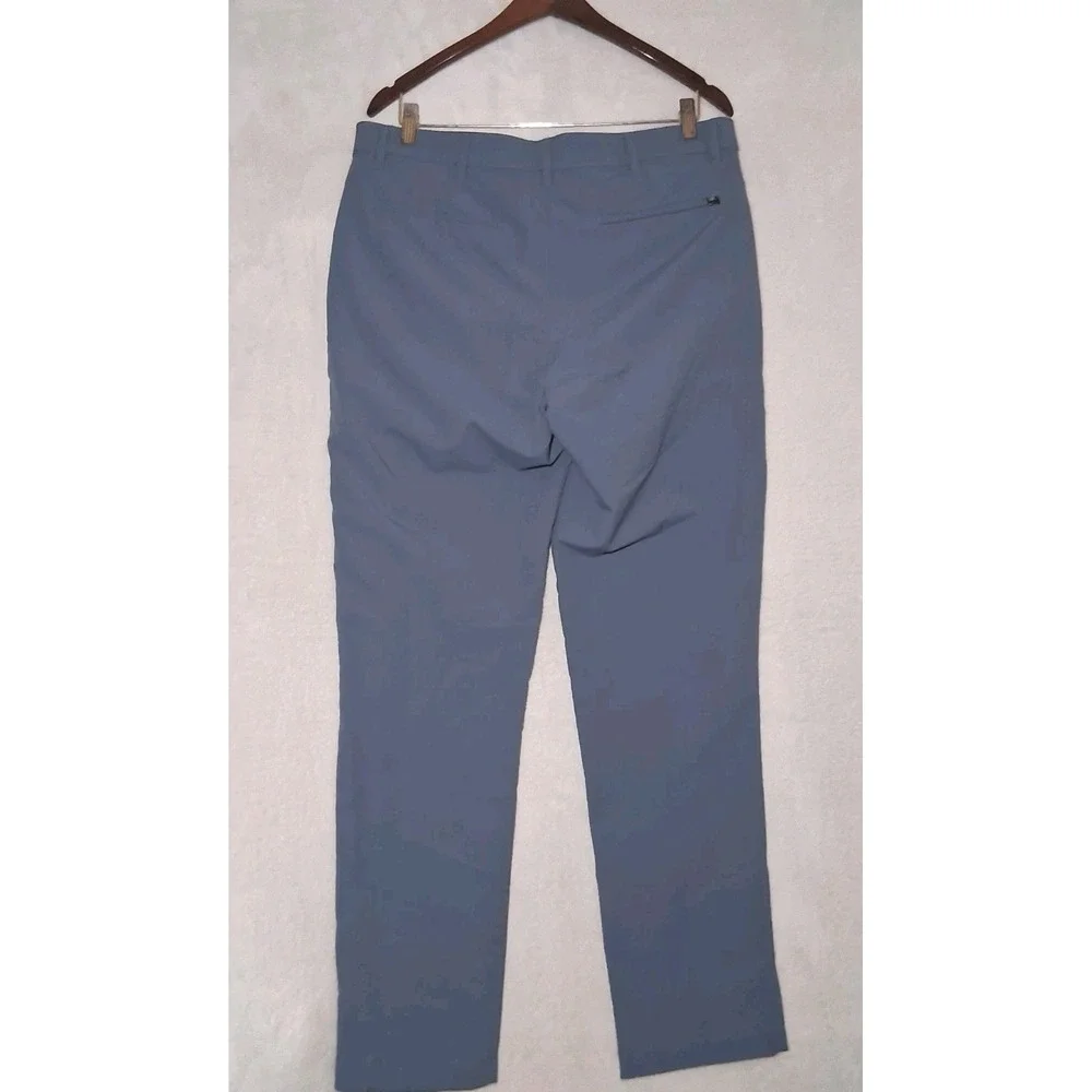 Banana Republic Mens Pants 34x32 Blue Slim Fit Straight Leg Chino Golf Trousers